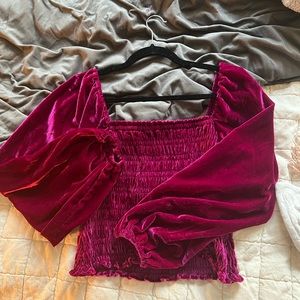 Anthropologie Magenta Shirt